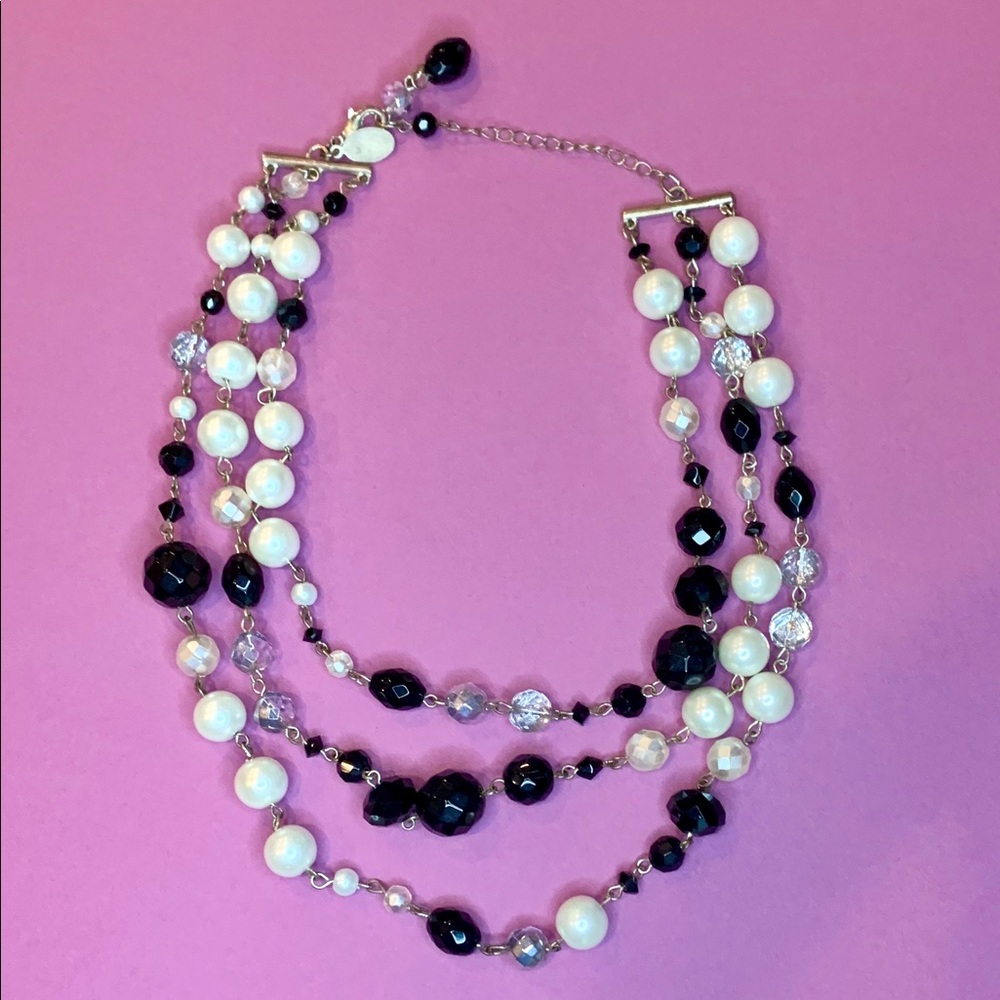 White House Black Market Adjustable Beaded Necklace